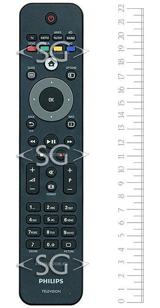 Пульт дистанционного управления для PHILIPS 2422 549 02314 (996510023587) /orig./